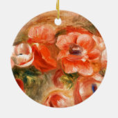 Anemonen door Renoir Impressionist Painting Keramisch Ornament (Achterkant)
