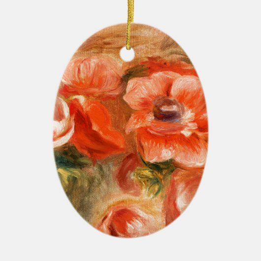 Anemonen door Renoir Impressionist Painting Keramisch Ornament (Voorkant)