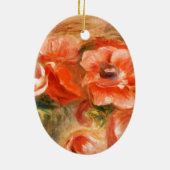 Anemonen door Renoir Impressionist Painting Keramisch Ornament (Achterkant)