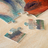 Anemonen door Renoir Impressionist Painting Legpuzzel (Zijkant)