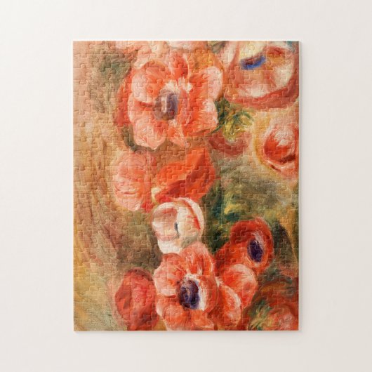 Anemonen door Renoir Impressionist Painting Legpuzzel (Verticaal)