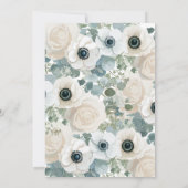 Anemonen en Eucalyptus kruisen de Eerste Heilige C Kaart (Achterkant)