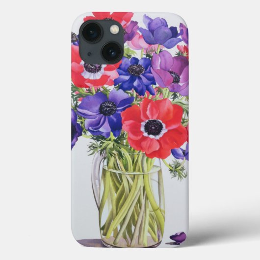 Anemonen in een glazen kan 2007 Case-Mate iPhone case (Achterkant)