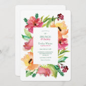 Anemonen in Waterverf Uitnodiging (Voorkant / Achterkant)