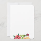 Anemonen in Waterverf Uitnodiging (Achterkant)