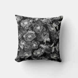 Anemonen patroon Elegant Bloemontwerp Kussen