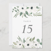 Anemonen Sage & Dusty Eucalyptus Tafelnummer (Voorkant)