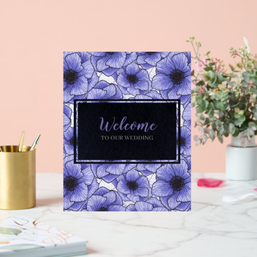 Anemonen Wildflower Patroon G602 Acryl Bord (Huwelijk)