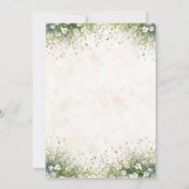 Anemonen zwarte bruid waterverf bruiloft kaart (Achterkant)