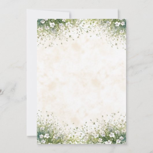 Anemonen zwarte bruid waterverf bruiloft kaart (Achterkant)