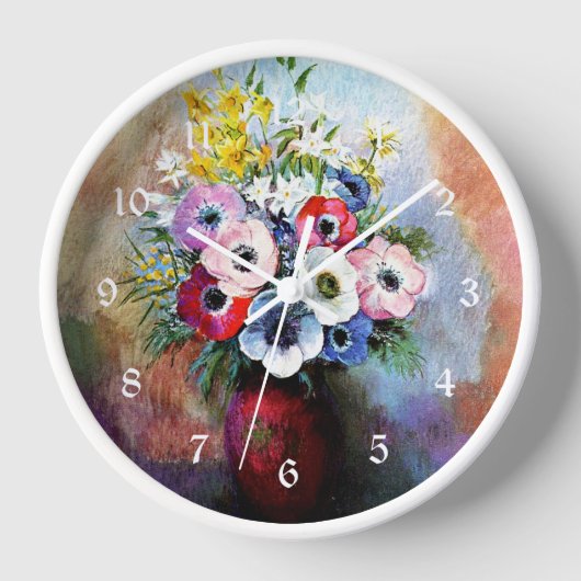 Anemones, beroemd schilderij van Odilon Redon (Voorkant)