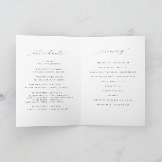 Anemones Bloemenkrans Winter Gevouwen Bruiloft Programma (Binnen)