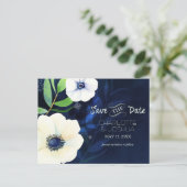 Anemones die de Datum bewaren Aankondigingskaart (Staand voorkant)