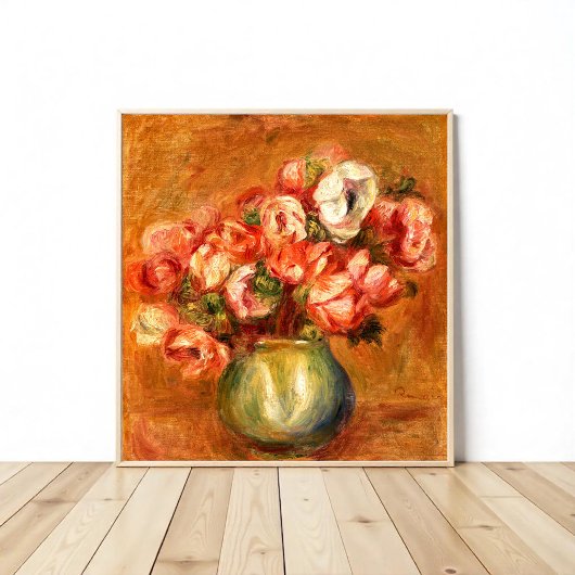 Anemones door Pierre-Auguste Renoir Poster