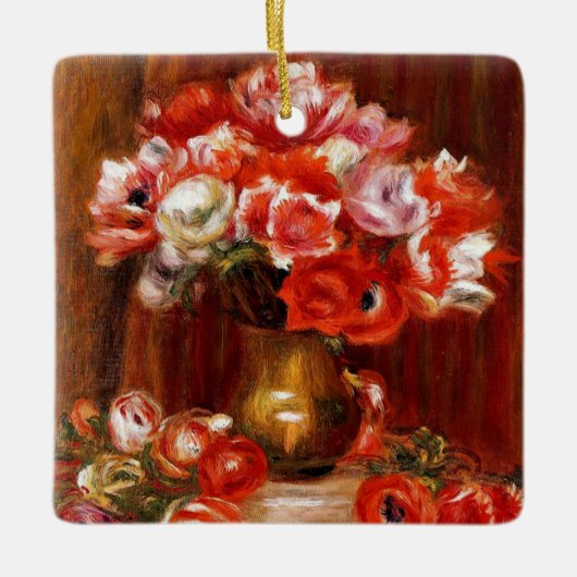 Anemones door Pierre Renoir Keramisch Ornament (Voorkant)
