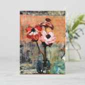 Anemones door Piet Mondrian Kaart (Staand voorkant)