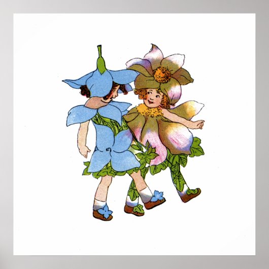 Anemones en Bluets Poster (Voorkant)