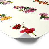 Anemones en Bluets Poster (Hoek)