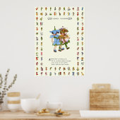 Anemones en Bluets Poster (Keuken)