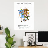 Anemones en Bluets Poster (Thuiskantoor)