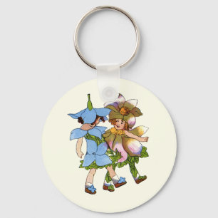 Anemones en Bluets Sleutelhanger