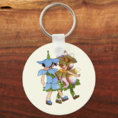 Anemones en Bluets Sleutelhanger (Voorkant)