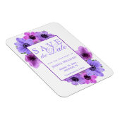 Anemones Floral Birthday Save The Date Magneet (Rechterzijde)
