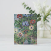 Anemones in Pot, Claude Monet, 1885 Briefkaart (Staand voorkant)