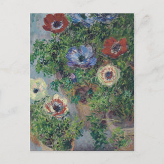 Anemones in Pot, Claude Monet, 1885 Briefkaart