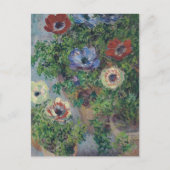 Anemones in Pot, Claude Monet, 1885 Briefkaart (Voorkant)