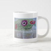 Anemones in White Jug 2013 Grote Koffiekop (Rechts)