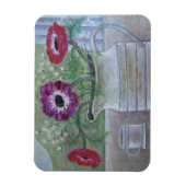 Anemones in White Jug 2013 Magneet (Verticaal)