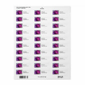 anemones retouradreslabels etiket (Full Sheet)