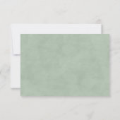 Anemones Sage & Dusty Green Eucalyptus Weddenschap RSVP Kaartje (Achterkant)