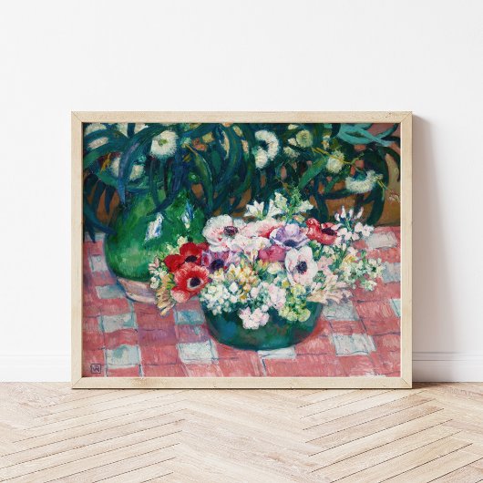 Anémones | Theo van Rysselberghe Poster