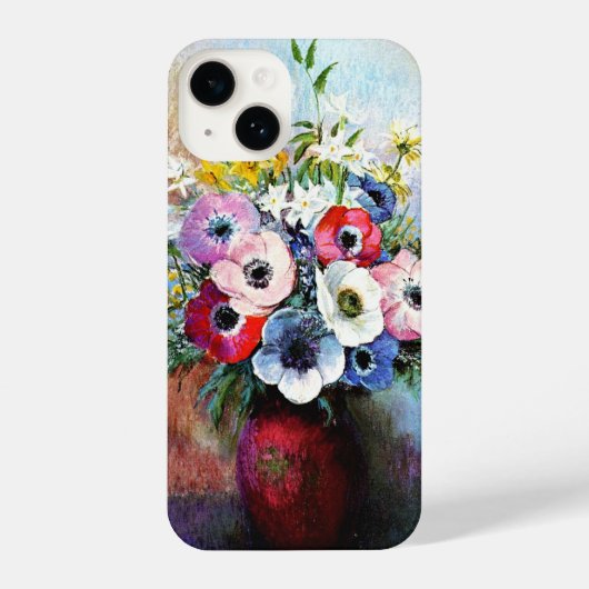 Anemones van Odilon Redon iPhone Hoesje (Achterkant)