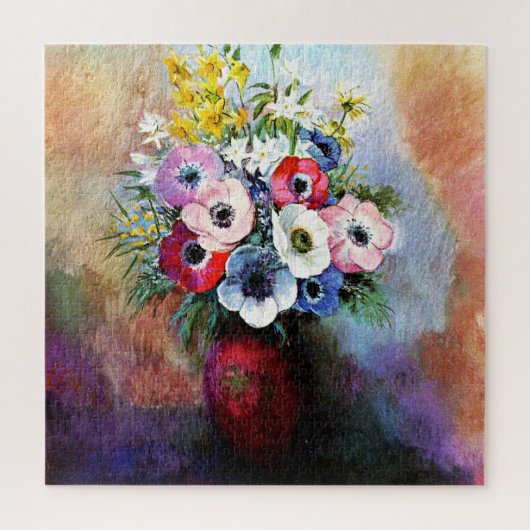 Anemones van Odilon Redon Legpuzzel (Verticaal)