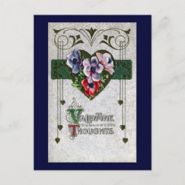 Anemones Vintage Valentine Feestdagenkaart