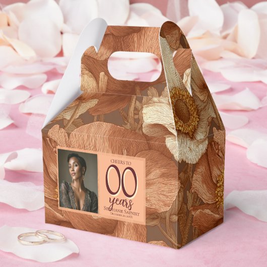 Anemoon Bloem 40e Verjaardag Boho Bedankdoosjes (Huwelijk)