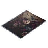  Anemoon Bloem Boeket Donkere Botanische Kunst Notitieboek (Linkerzijde)