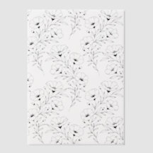 Anemoon Bloemen Vellum Papier voor Uitnodigingen