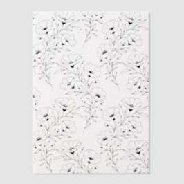 Anemoon Bloemen Vellum Papier voor Uitnodigingen