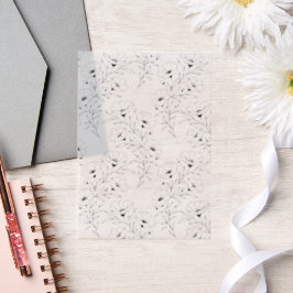 Anemoon Bloemen Vellum Papier voor Uitnodigingen