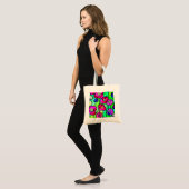 Anemoon glas kunst tote bag (Voorkant (model))