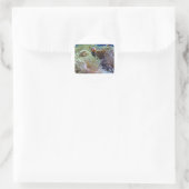 Anemoon, met piekende clownvis ronde sticker (Tas)