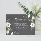 Anemoon met schoolbord geschilderd - Ontvangstkaar Informatiekaartje (Staand voorkant)