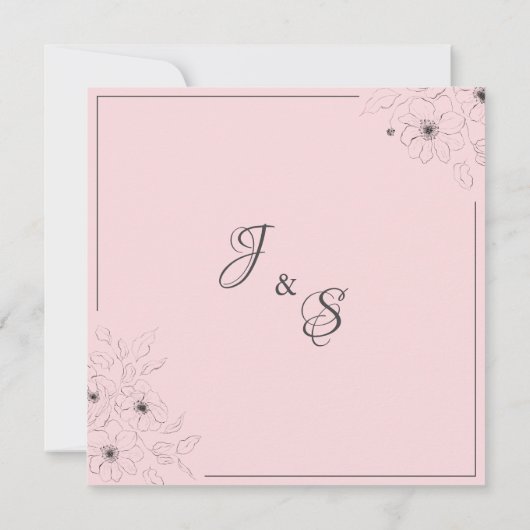 Anemoon op Bleek Roos* Kaart (Achterkant)