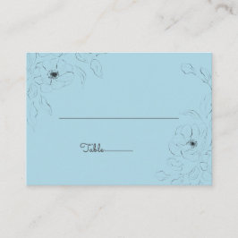 Anemoon op een Bleke blauwe achtergrond ~ Flat Plaatskaartje