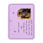 Anemoon op licht Lila Magneet (Verticaal)