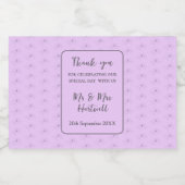 Anemoon op licht Lila Mini Liquor Bottle Label~ Likeurfles Etiket (Enkel label)